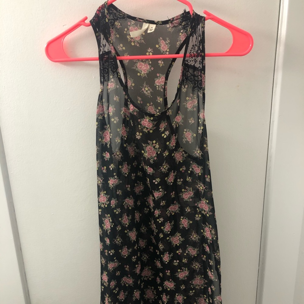 Frenchi Tank Top flower size Medium